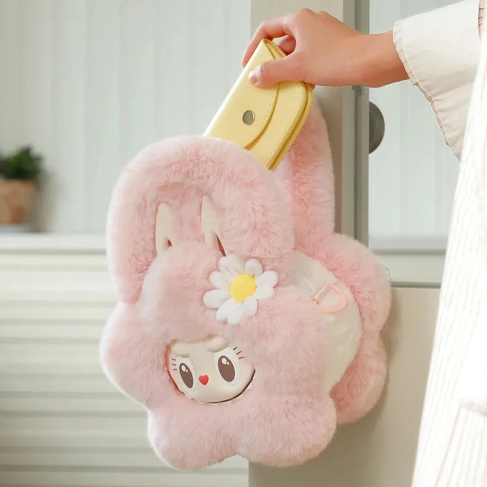 Pop Mart Pop Land The Monsters Mokoko Labubu Plush Flower Crossbody Bag Purse